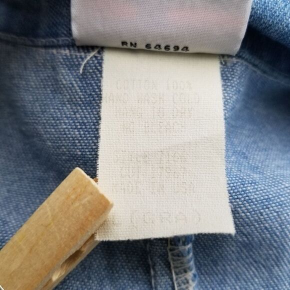 Vintage 90s y2k Denim Bling Floral Paisley Jean Jacket Blazer Size Woman's Large - Picture 7 of 11